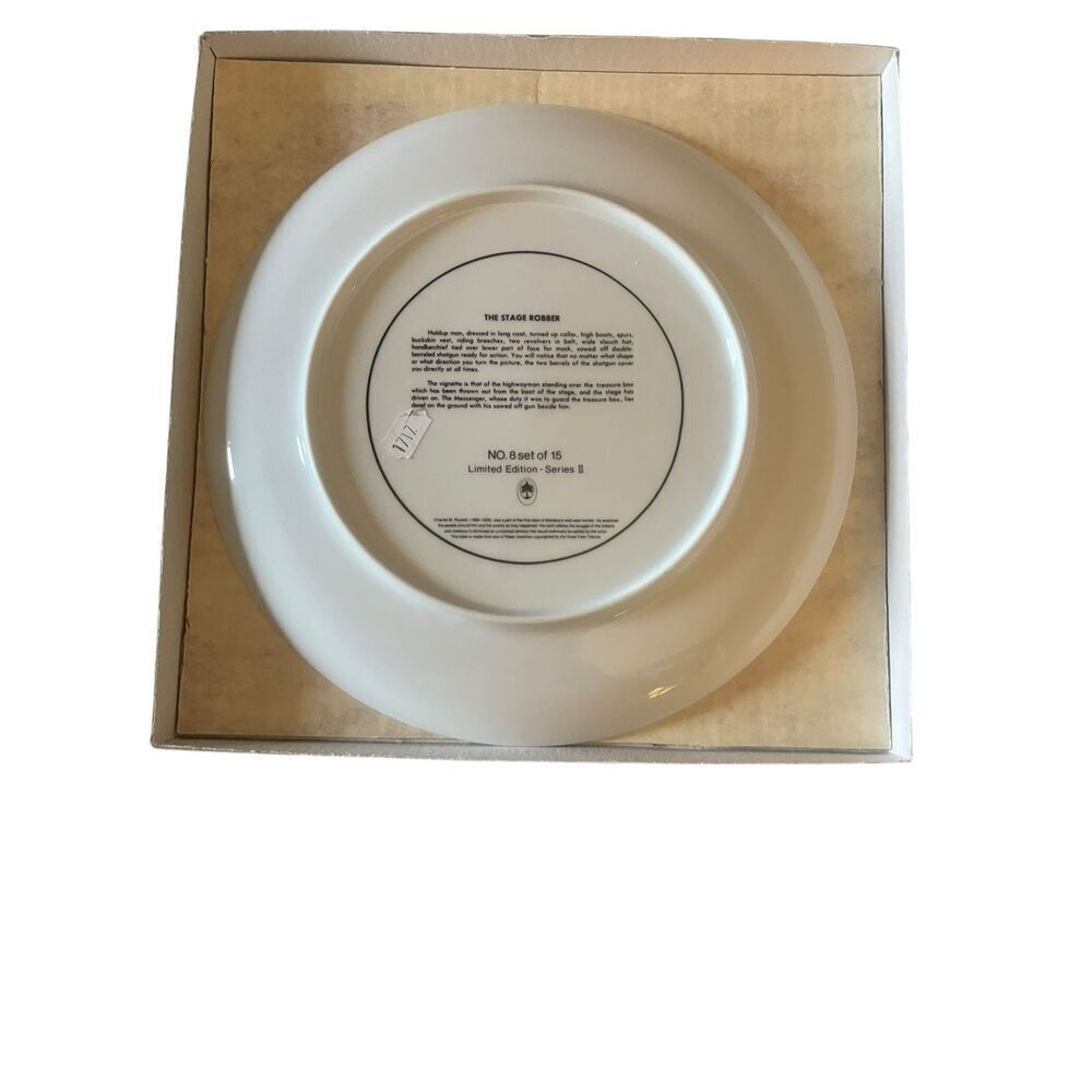 Limited Series Plate “The Stage Robber” Montana’s Wild West Frontier - Picture 5 of 12